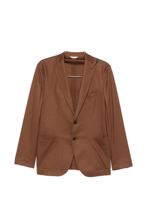 Boglioli notched cotton blazer - Brown