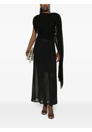 Gestuz draped maxi dress - Black