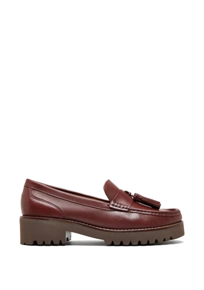 Sarah Chofakian Estrada Viena tassel leather loafers - Brown