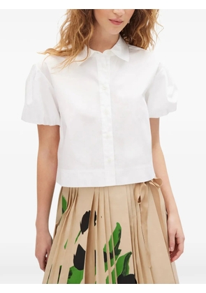 Tanya Taylor Elza puff-sleeve top - White