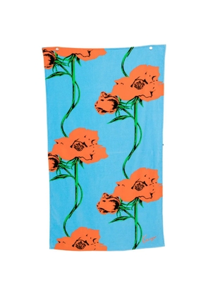 Kenzo floral beach towel - Blue