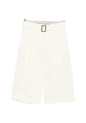 BATAKOVIC Belgrade buckle pleated shorts - Neutrals