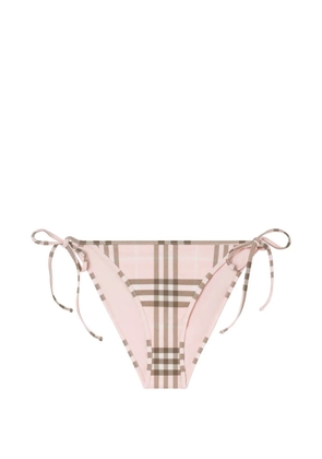 Burberry Check bikini briefs - Pink