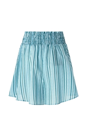 PINKO striped shirred skirt - Blue