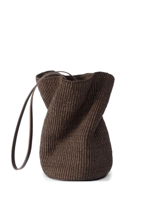 Inès Bressand shoulder-strap bucket bag - Brown