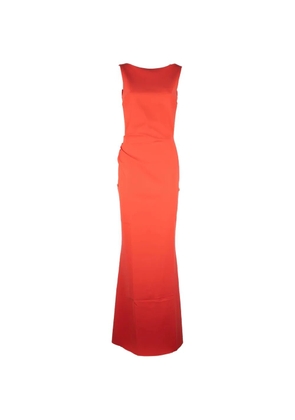 CHIARA BONI La Petite Robe Ajour draped sleeveless dress - Orange