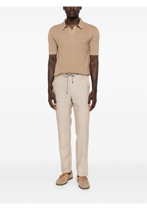 Corneliani drawstring trousers - Neutrals