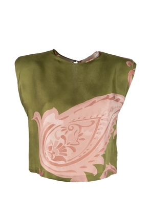 CO.GO round-neck blouse - Green