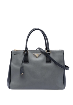 Prada Pre-Owned 2010-2025 Medium Bicolor Saffiano Lux Galleria Double Zip satchel - Grey