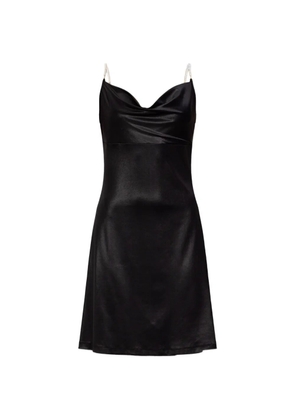 Versace Jeans Couture pearl strap slip dress - Black