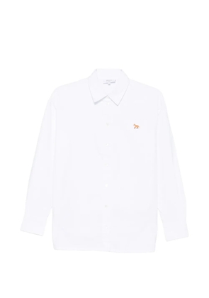 Maison Kitsuné fox-embroidered shirt - White