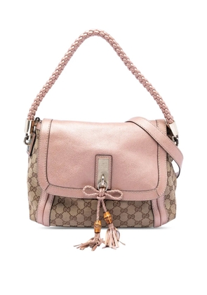 Gucci Pre-Owned 2016-2026 GG Canvas Bella Flap satchel - Pink