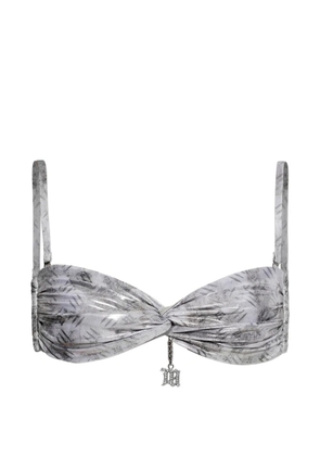 MISBHV twisted chain-detail bikini top - Silver
