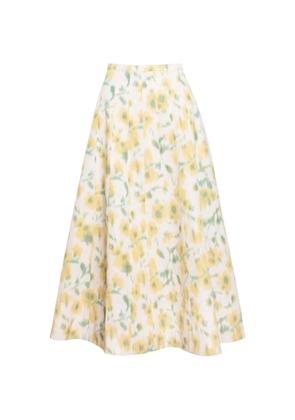 Tanya Taylor Tavia floral skirt - Neutrals