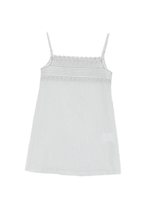 Low Classic striped lace mini dress - White