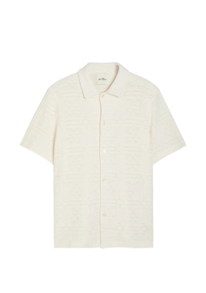 Les Deux Hector patterned short-sleeve shirt - Neutrals
