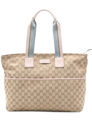 Gucci Pre-Owned 2016-2026 GG Canvas Web tote bag - Neutrals