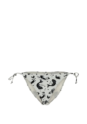Prada printed slip bikini - White
