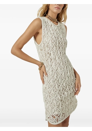 SCARLETT POPPIES cut-out mini dress - Neutrals