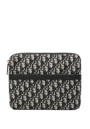 Christian Dior Pre-Owned 2019 Oblique Canvas clutch bag - Blue