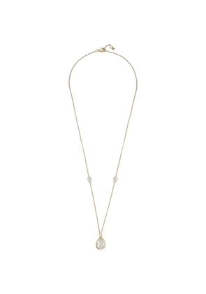 Mateo diamond and green amethyst necklace - Gold