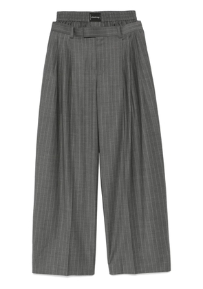Alexander Wang boxer-detail pleated trousers - Grey