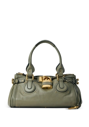 Chloé Paddington padlock leather tote bag - Green