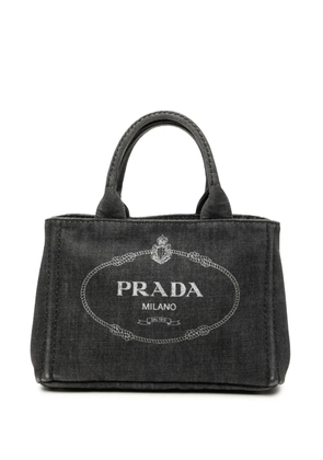 Prada Pre-Owned 2013-2025 Small Denim Canapa Logo satchel - Grey