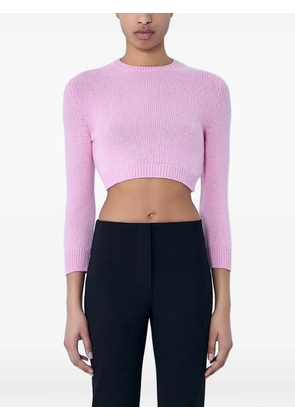 Jil Sander ribbed cropped sweater - Pink