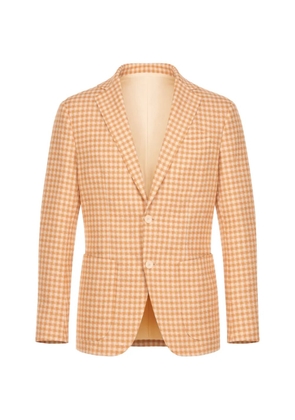 SARTORIO NAPOLI gingham-check sport jacket - Orange