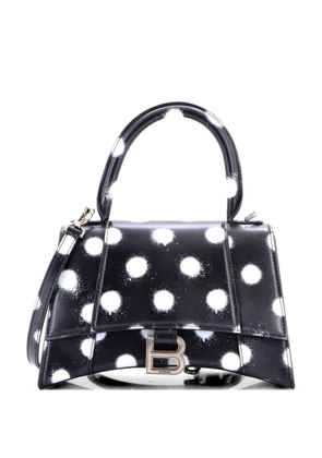 Balenciaga Pre-Owned Hourglass Top Handle Bag Printed Leather Small satchel - Black