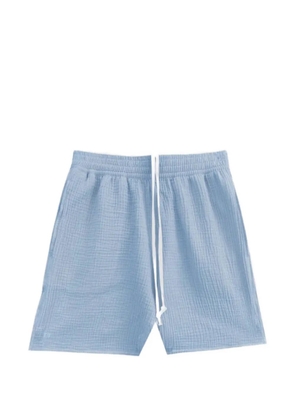 TRUE TRIBE drawstring textured shorts - Blue