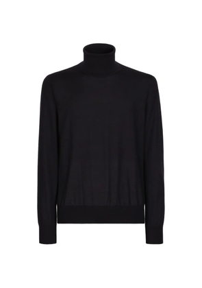 Dolce & Gabbana extra-fine cashmere turtleneck sweater - Blue