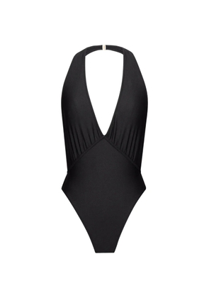 Saint Laurent halterneck open-back swimsuit - Black