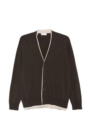 Paolo Pecora piped cardigan - Brown