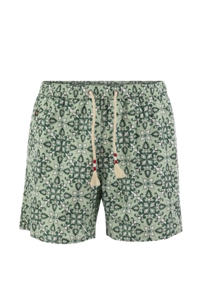 MC2 Saint Barth printed drawstring swim shorts - Green