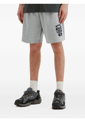 CHOCOOLATE x Russel Athletic patch-pocket track shorts - Grey