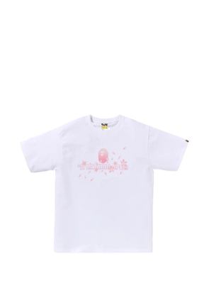A BATHING APE® floral-print T-shirt - White