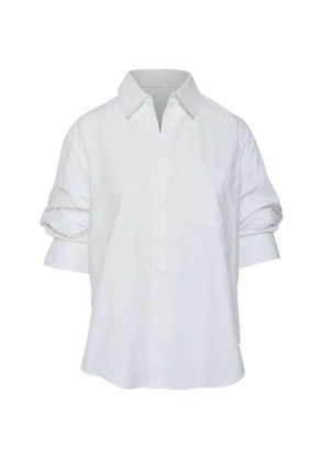 Brochu Walker Pia ruched-sleeve shirt - White