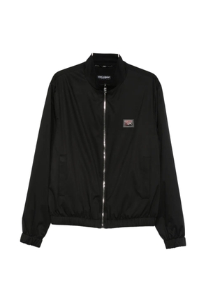 Dolce & Gabbana zip bomber jacket - Black