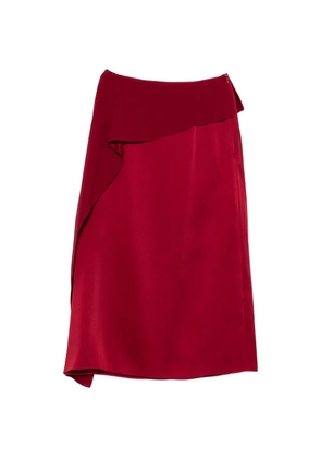 ERDEM draped midi skirt - Red