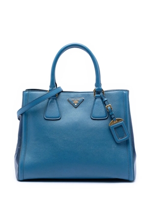 Prada Pre-Owned 2010-2025 Bicolor Saffiano Lux Galleria satchel - Blue