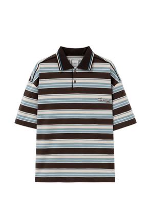 Wooyoungmi striped short-sleeve T-shirt - Brown