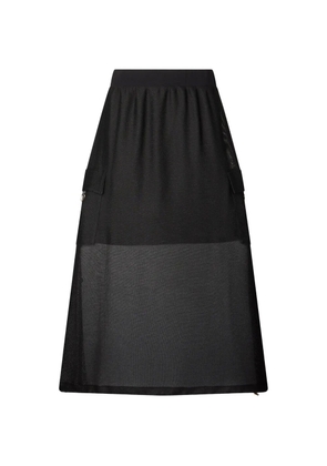 LIU JO mesh maxi skirt - Black