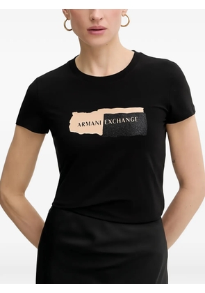 Armani Exchange logo-print T-shirt - Black