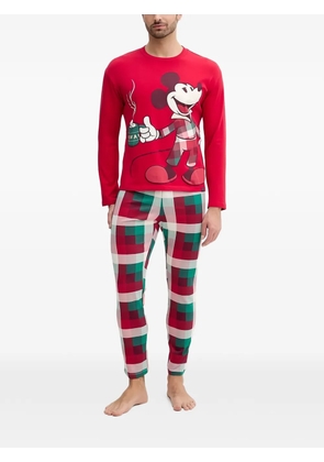 Benetton printed checked sleepwear - Red