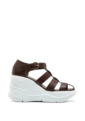 Sarah Chofakian Saint Honore strappy sandals - Brown