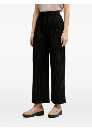Benetton pinstriped trousers - Black