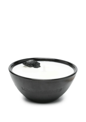 LOVE&STONES Calming black candle - White