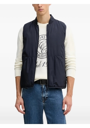 Benetton zip quilted gilet - Blue